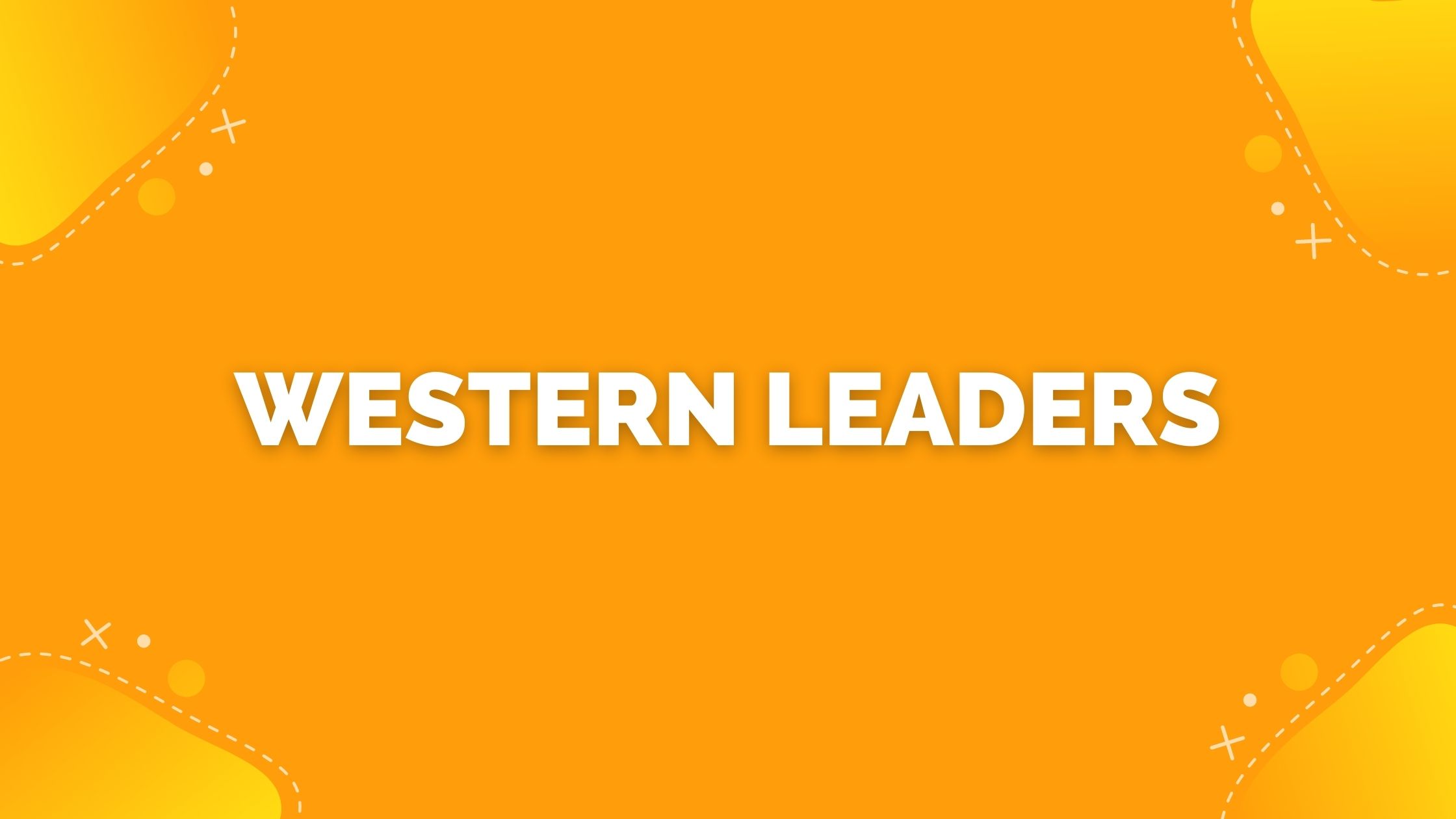Western leaders